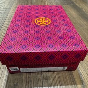 Tory Burch Tiffy Two-Toned Leather Wedge Pumps